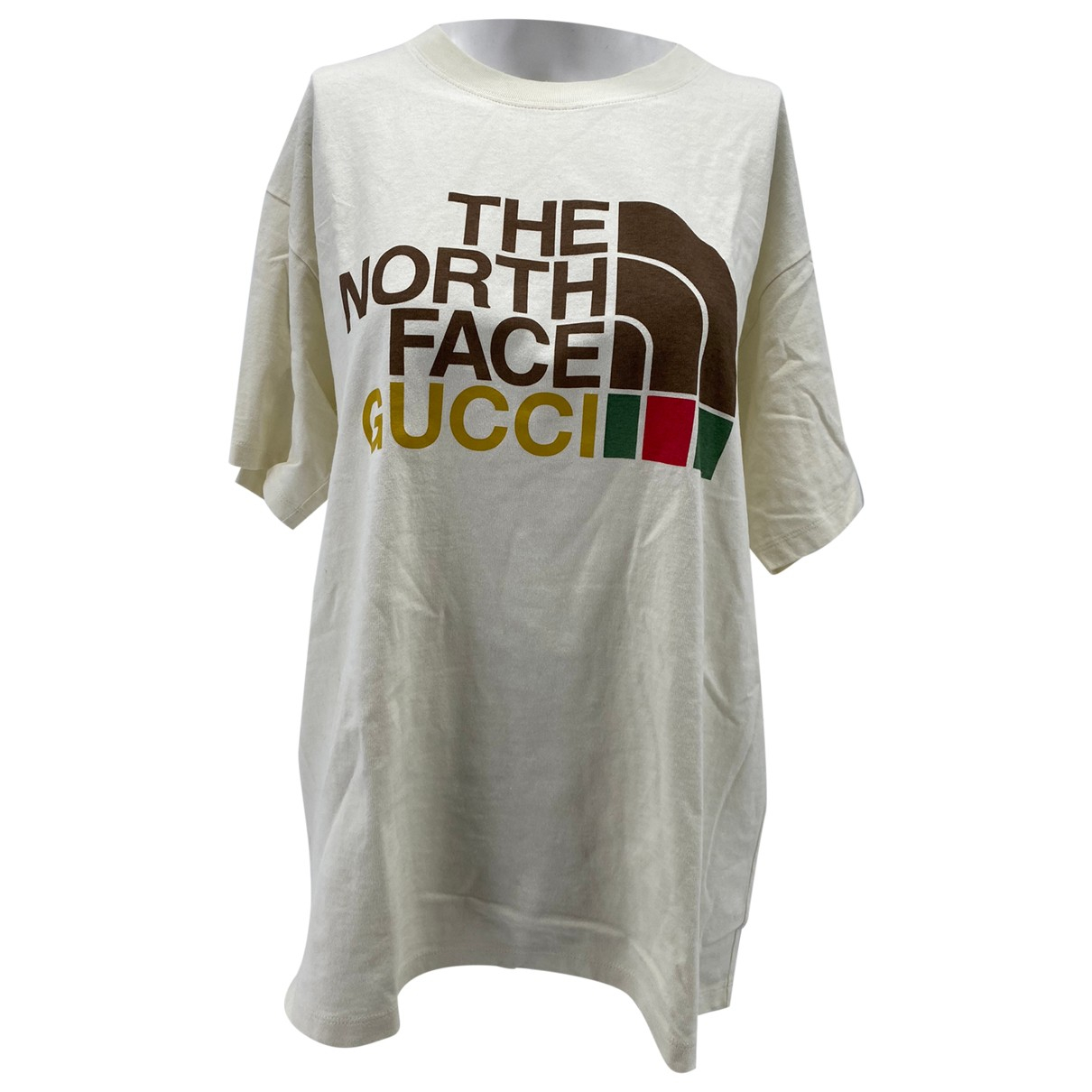 The North Face x Gucci - Top Cotton Ecru Plain for Women - Second Hand Top, Very Good Condition